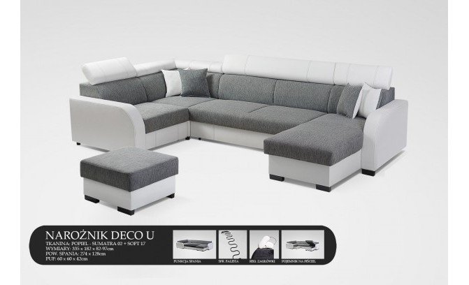 Угловой диван DECO U